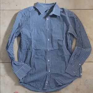 Checkered button down shirt